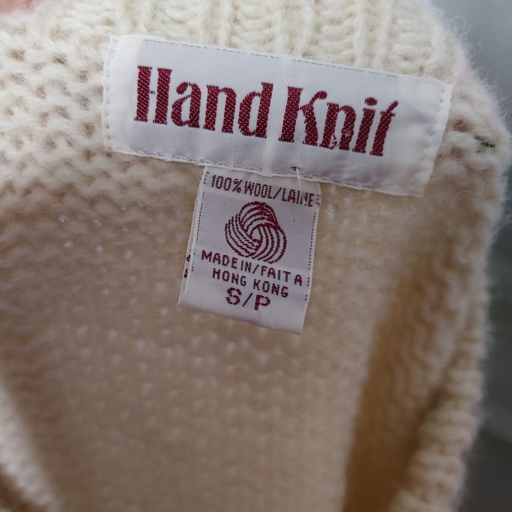 Rare vintage wool bighorn sheep sweater size S - Picture 9 of 11